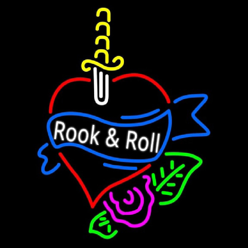 Rook And Roll Enseigne Néon