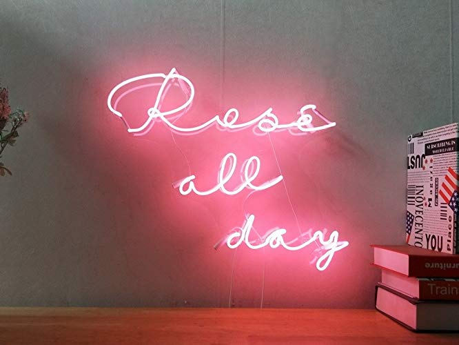 Rose all day Enseigne Néon