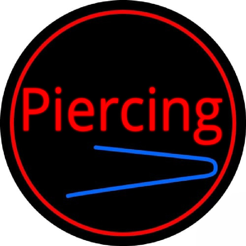 Round Piercing Enseigne Néon