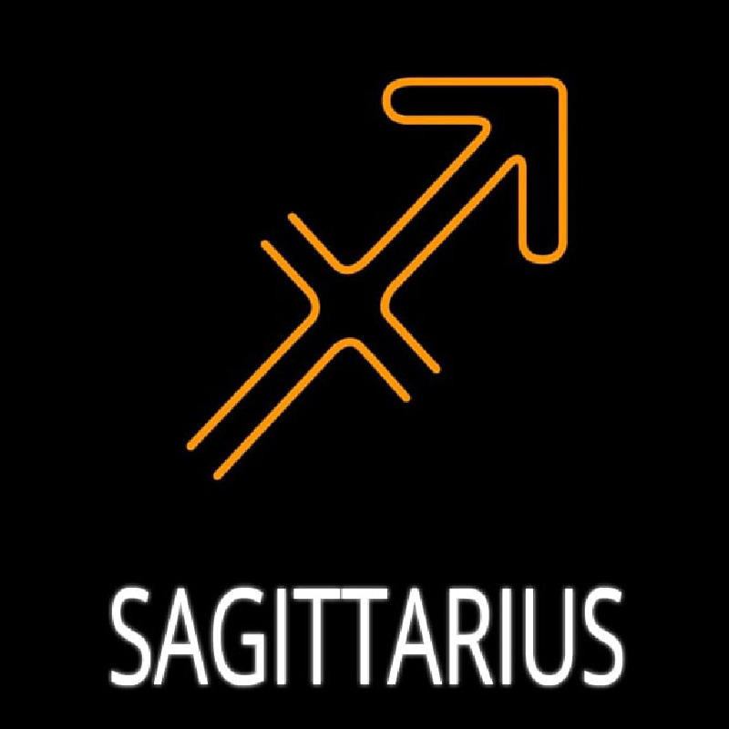 Sagittarius Logo Enseigne Néon