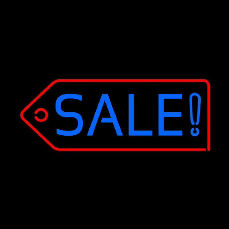 Sale With Red Border Enseigne Néon