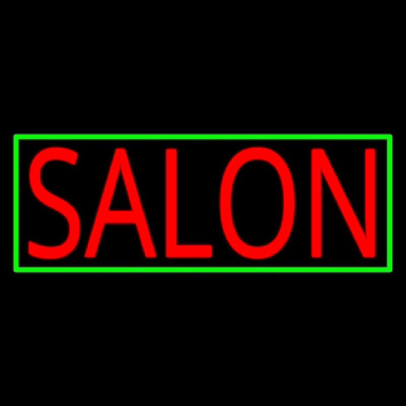 Salon With Yellow Border Enseigne Néon