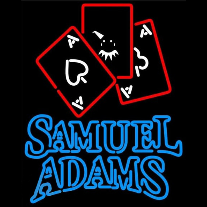 Samuel Adams Ace And Poker Beer Sign Enseigne Néon