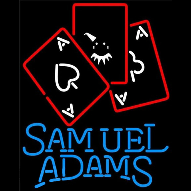 Samuel Adams Ace And Poker Beer Sign Enseigne Néon