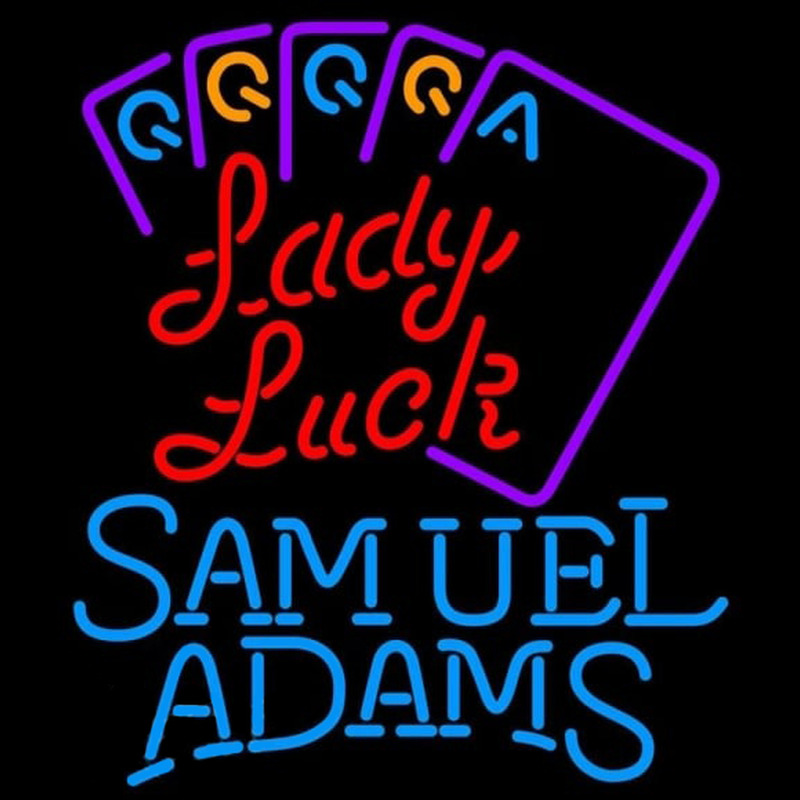 Samuel Adams Lady Luck Series Beer Sign Enseigne Néon