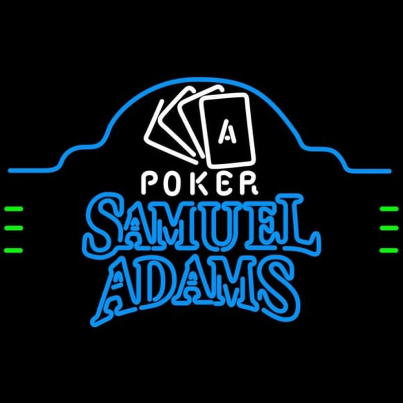 Samuel Adams Poker Ace Cards Beer Sign Enseigne Néon