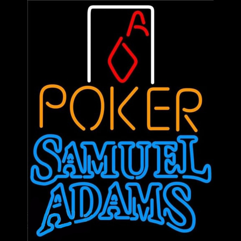 Samuel Adams Poker Squver Ace Beer Sign Enseigne Néon