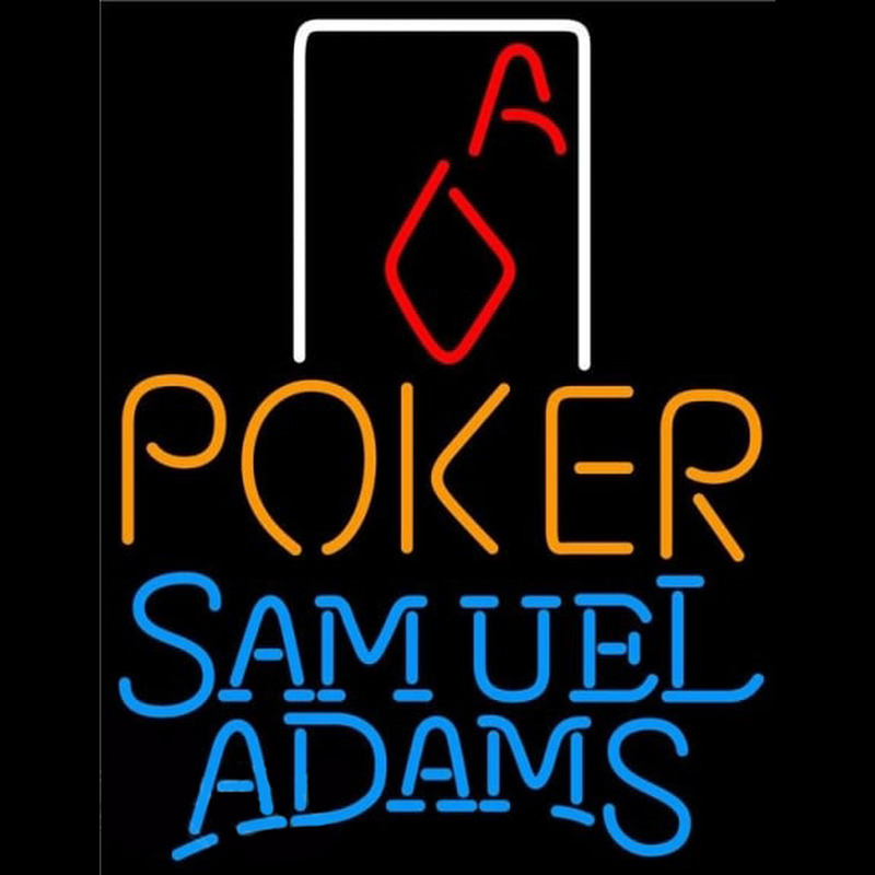 Samuel Adams Poker Squver Ace Beer Sign Enseigne Néon