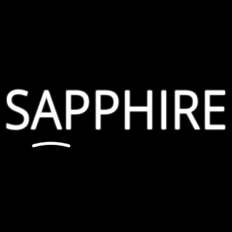 Sapphire Block Enseigne Néon