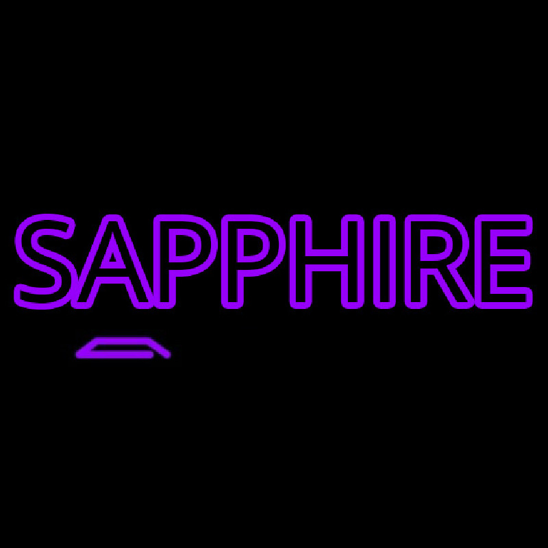 Sapphire Purple Enseigne Néon