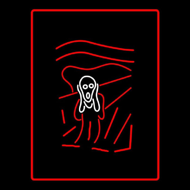 Scary Man Logo Enseigne Néon