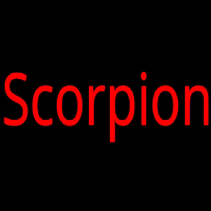 Scorpion Red 1 Enseigne Néon