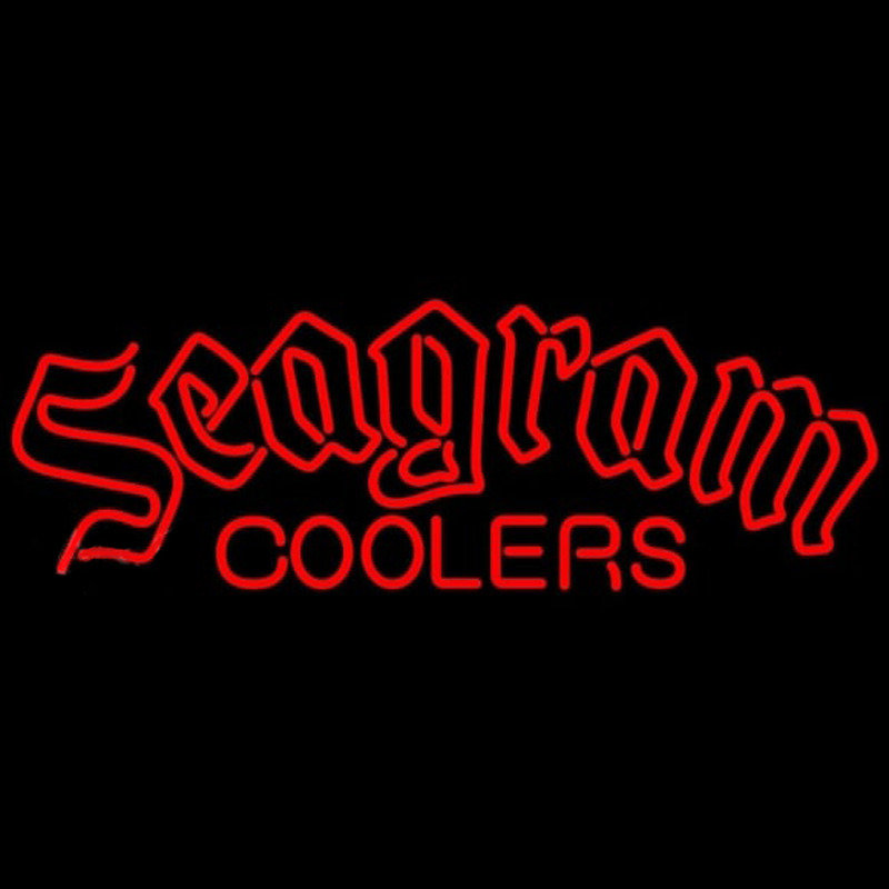 Seagram Logo Wine Coolers Beer Sign Enseigne Néon