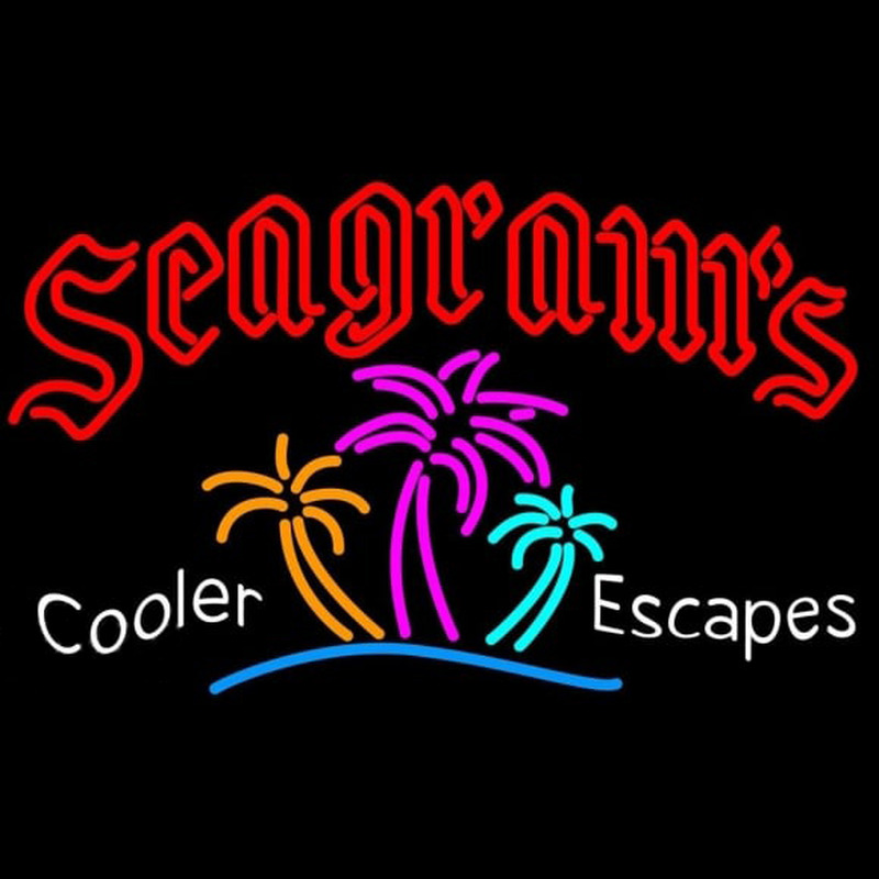 Seagrams Wild Berry Margarita Strawberry Daiquiri Wine Coolers Beer Sign Enseigne Néon