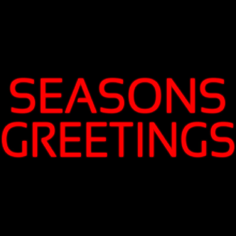 Seasons Greeting Enseigne Néon