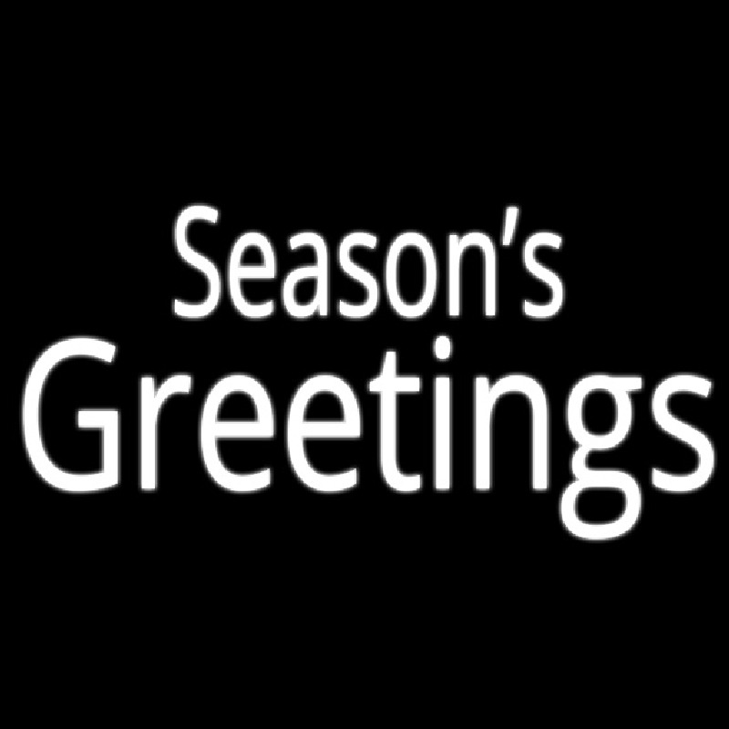 Seasons Greetings Enseigne Néon