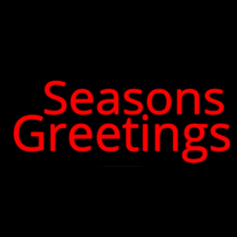 Seasons Greetings Enseigne Néon
