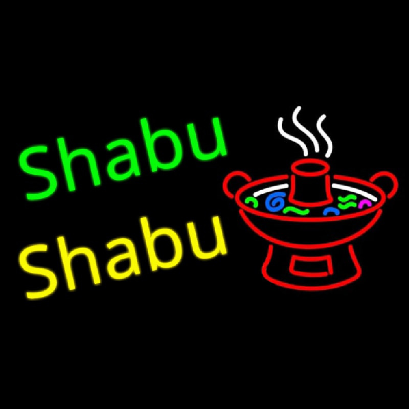 Shabu Shabu Enseigne Néon