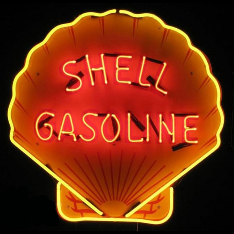 Shell Gasoline Enseigne Néon