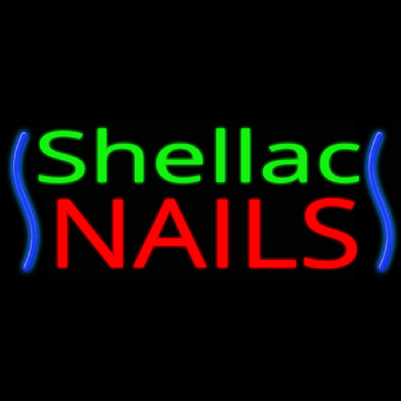Shellac Nails Enseigne Néon
