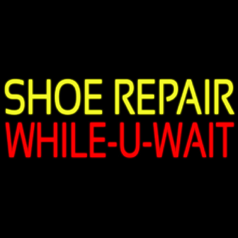 Shoe Repair While You Wait Enseigne Néon