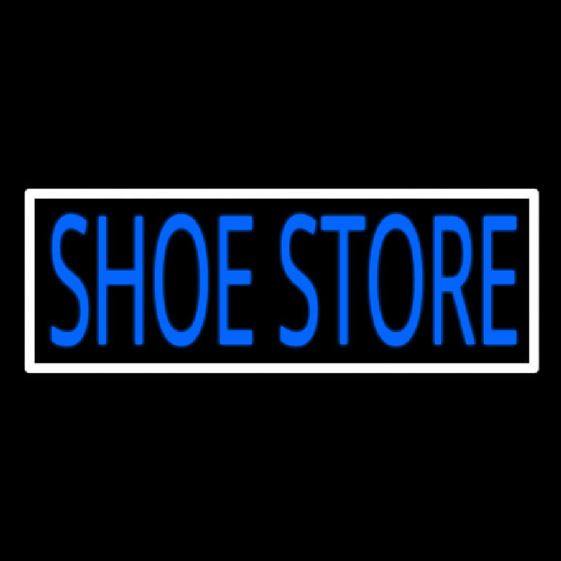 Shoe Store With Border Enseigne Néon