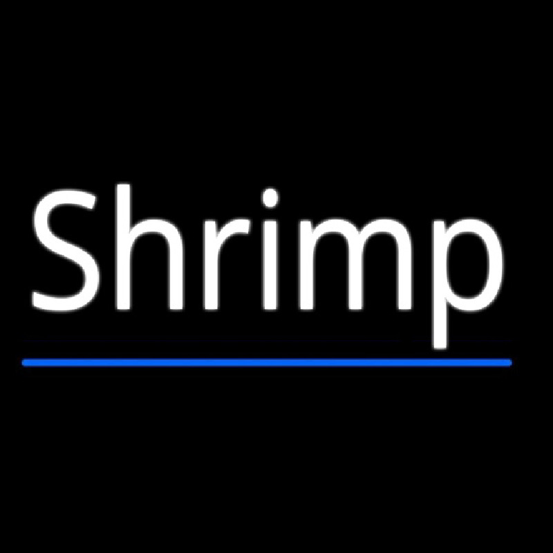 Shrimp Cursive 4 Enseigne Néon