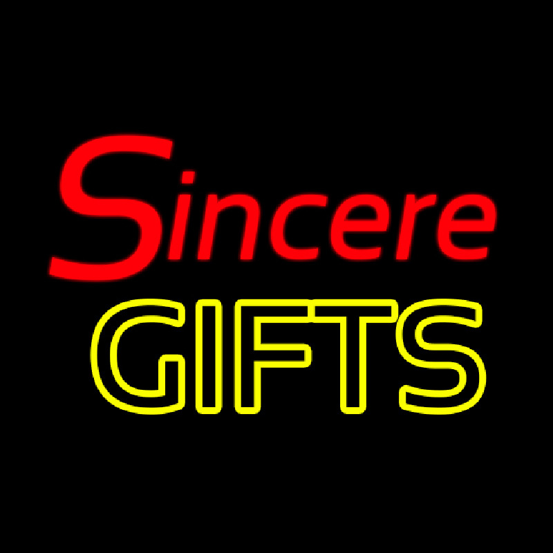 Sincere Gifts Enseigne Néon