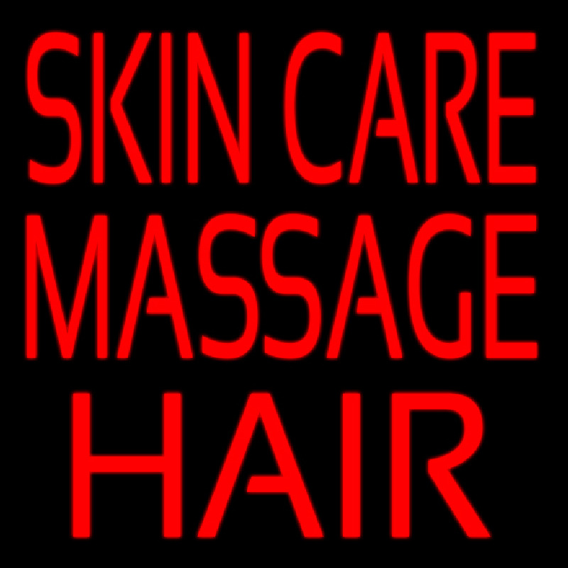 Skin Care Massage Hair Enseigne Néon