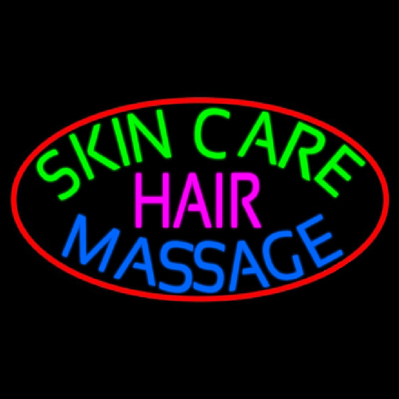 Skin Care Massage Hair Enseigne Néon