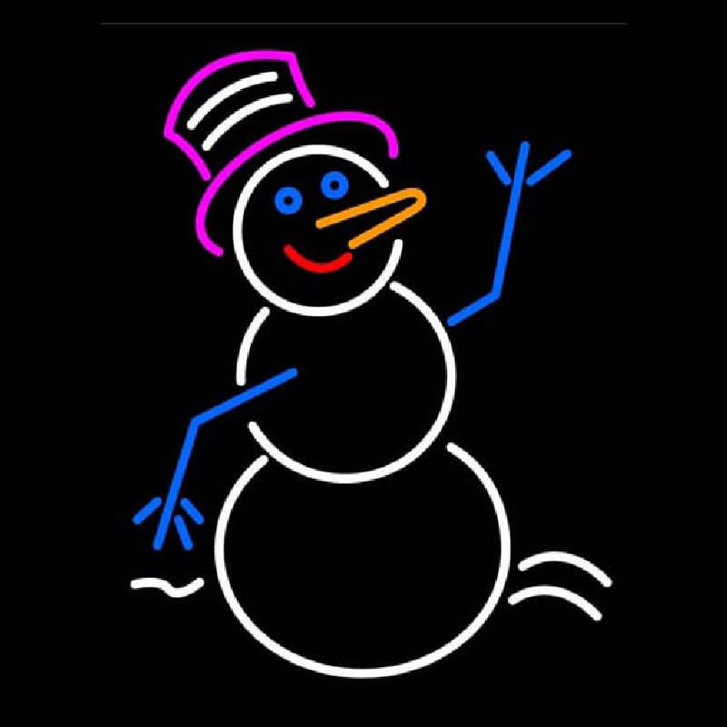 Snowman Signboard Enseigne Néon