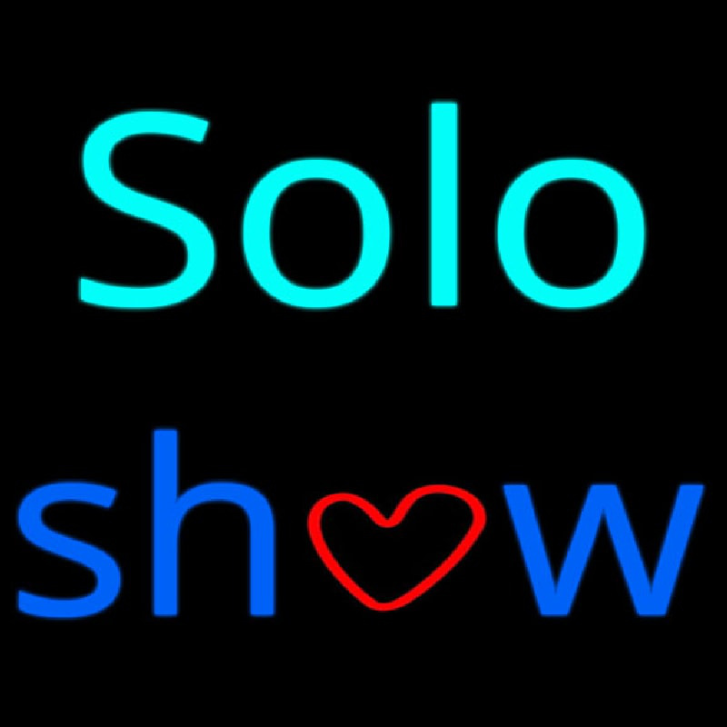 Solo Show Enseigne Néon