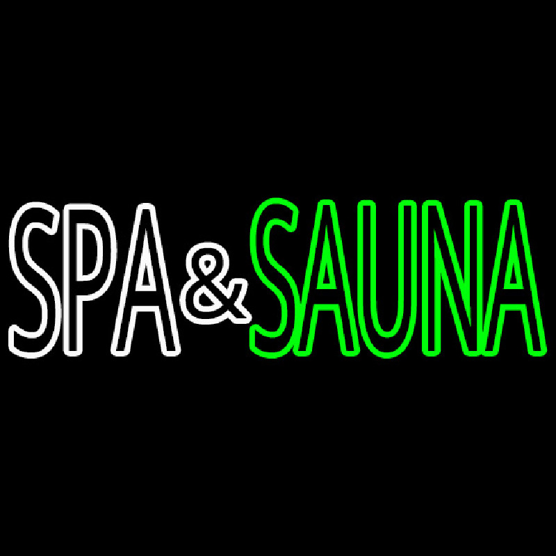 Spa And Sauna Enseigne Néon