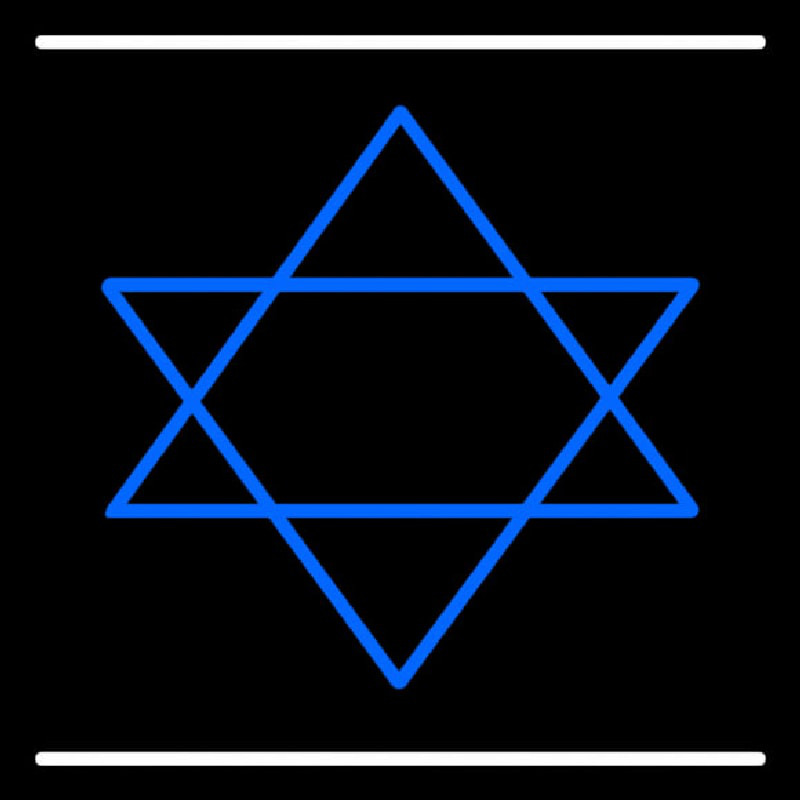 Star Of David Enseigne Néon