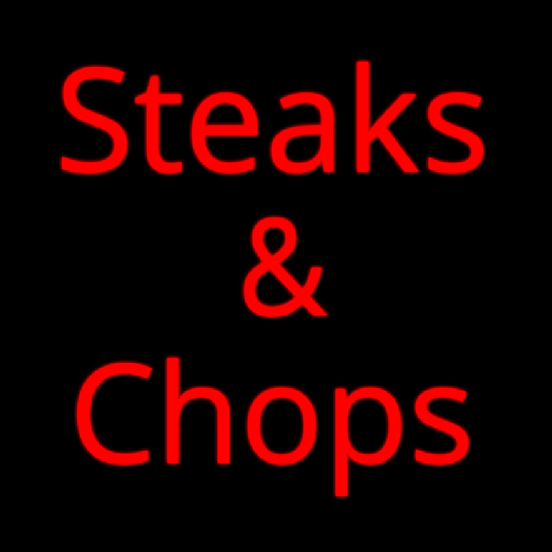 Steaks And Chops Enseigne Néon