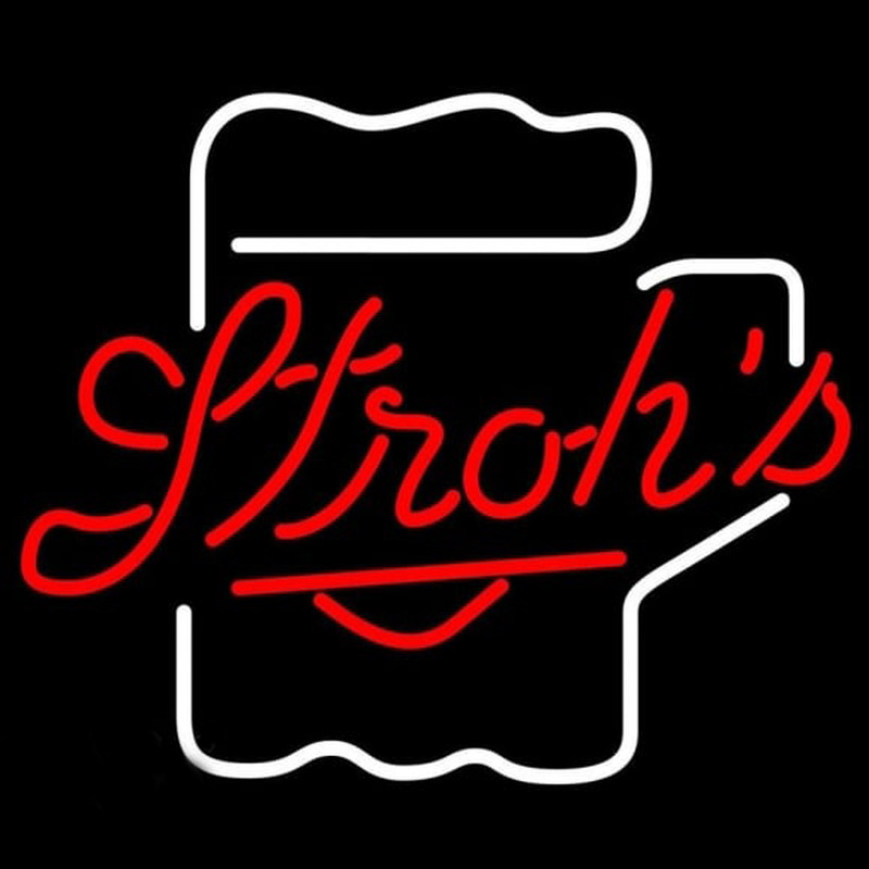 Strohs Mug Beer Sign Enseigne Néon