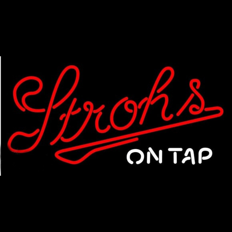 Strohs On Tap Beer Sign Enseigne Néon