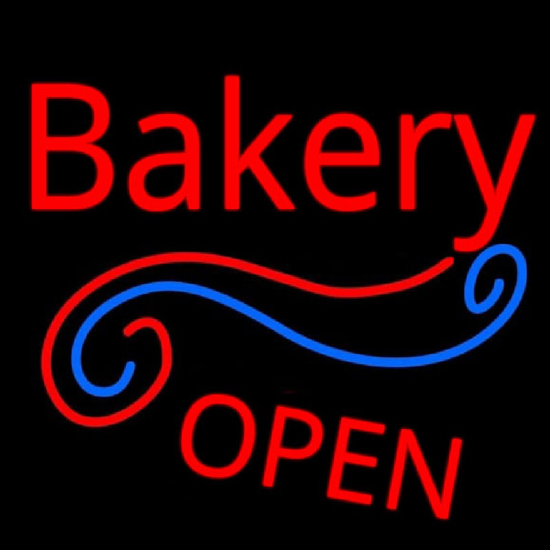 Stylish Bakery Open Enseigne Néon