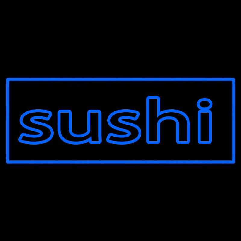 Stylish Blue Sushi Enseigne Néon