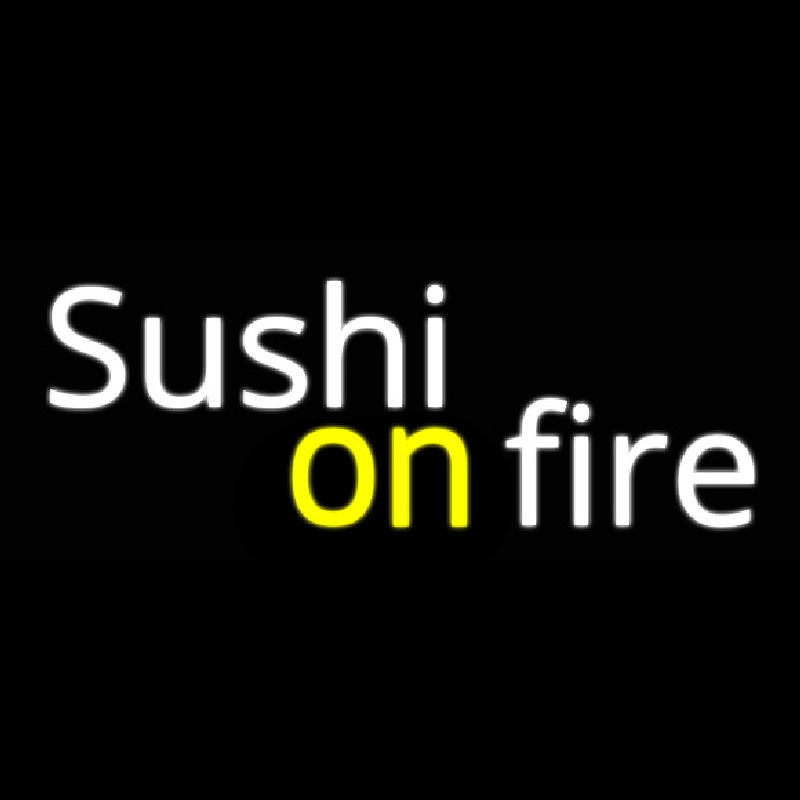 Sushi On Fire Enseigne Néon