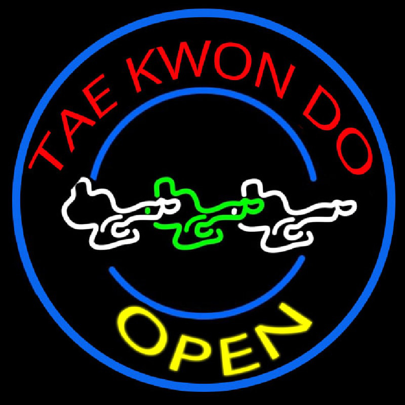 Tae Kwon Do Enseigne Néon