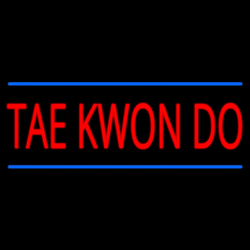 Tae Kwon Do Enseigne Néon