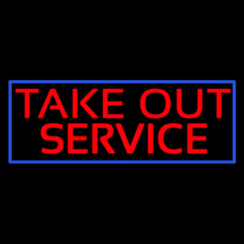 Take Out Service Enseigne Néon