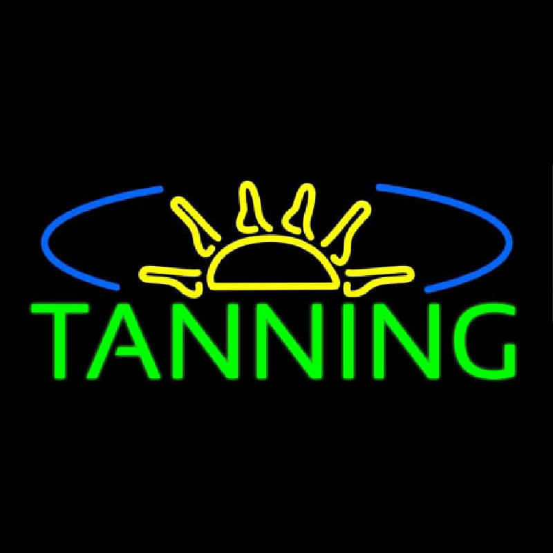 Tanning With Sun Rays Enseigne Néon