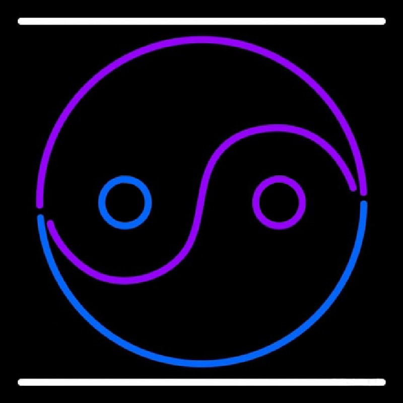 Taoist With Line Enseigne Néon