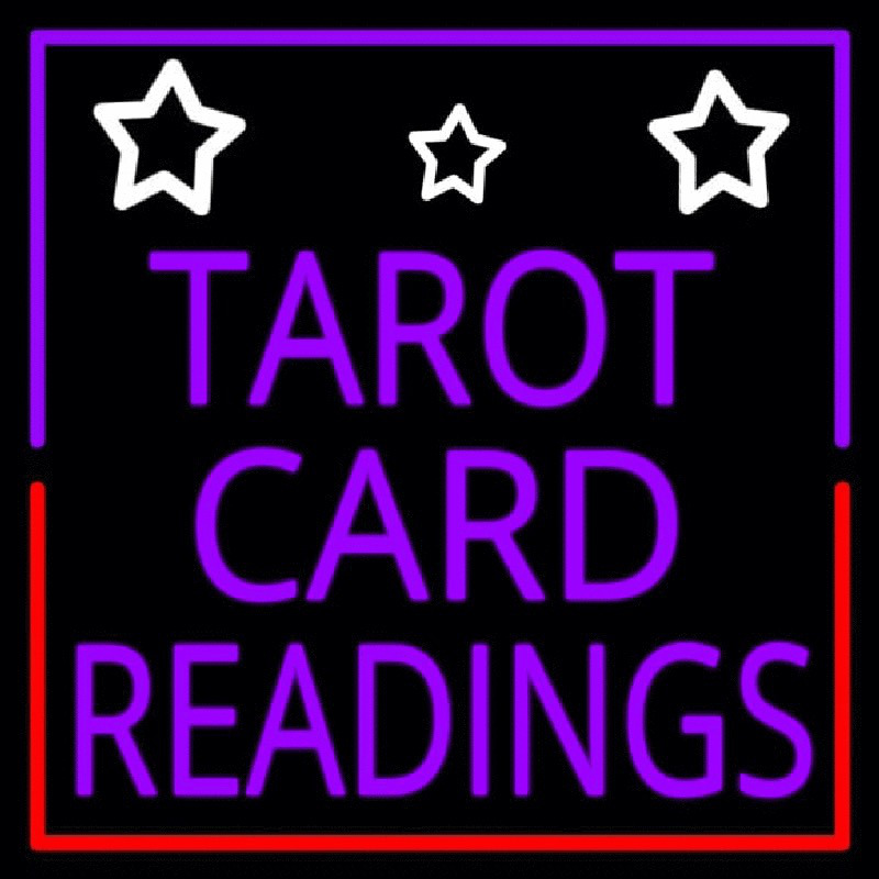 Tarot Card Readings Enseigne Néon