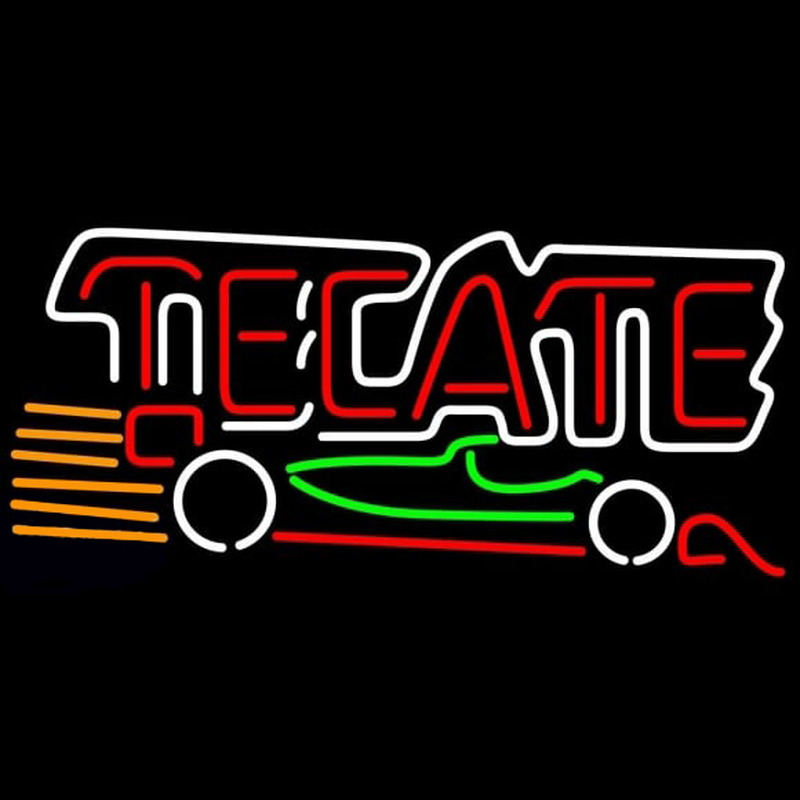 Tecate Indy Car Beer Sign Enseigne Néon