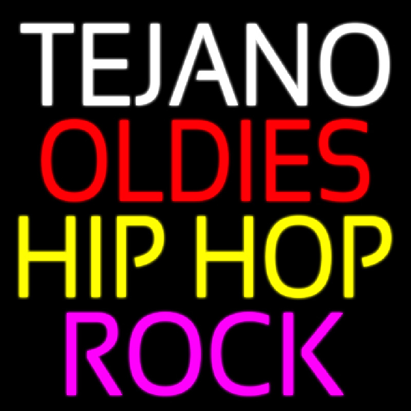Tejano Oldies Hiphop Rock 2 Enseigne Néon