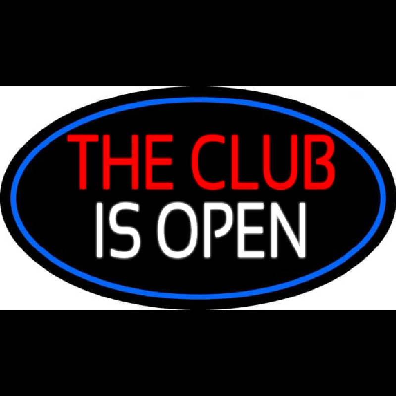 The Club Is Open Enseigne Néon
