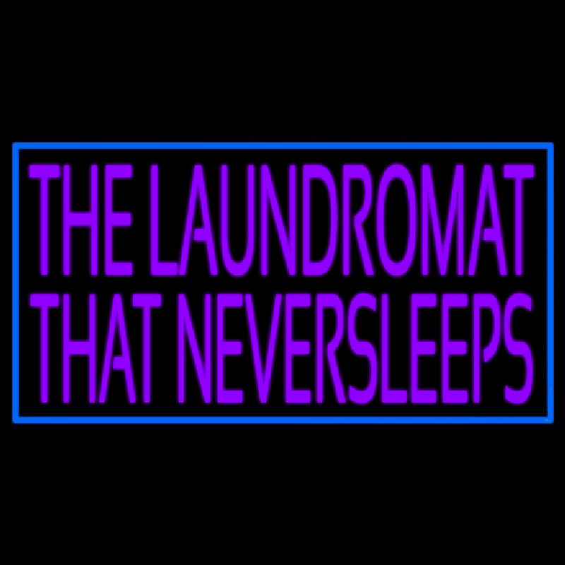 The Laundromat That Never Sleeps Enseigne Néon